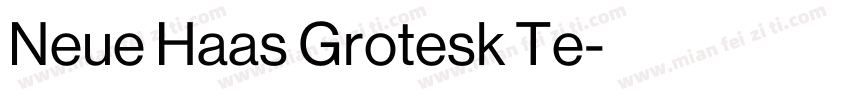 Neue Haas Grotesk Te字体转换